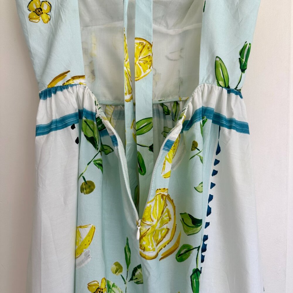 Zara Lemon Poplin Dress - Picture 10 of 14